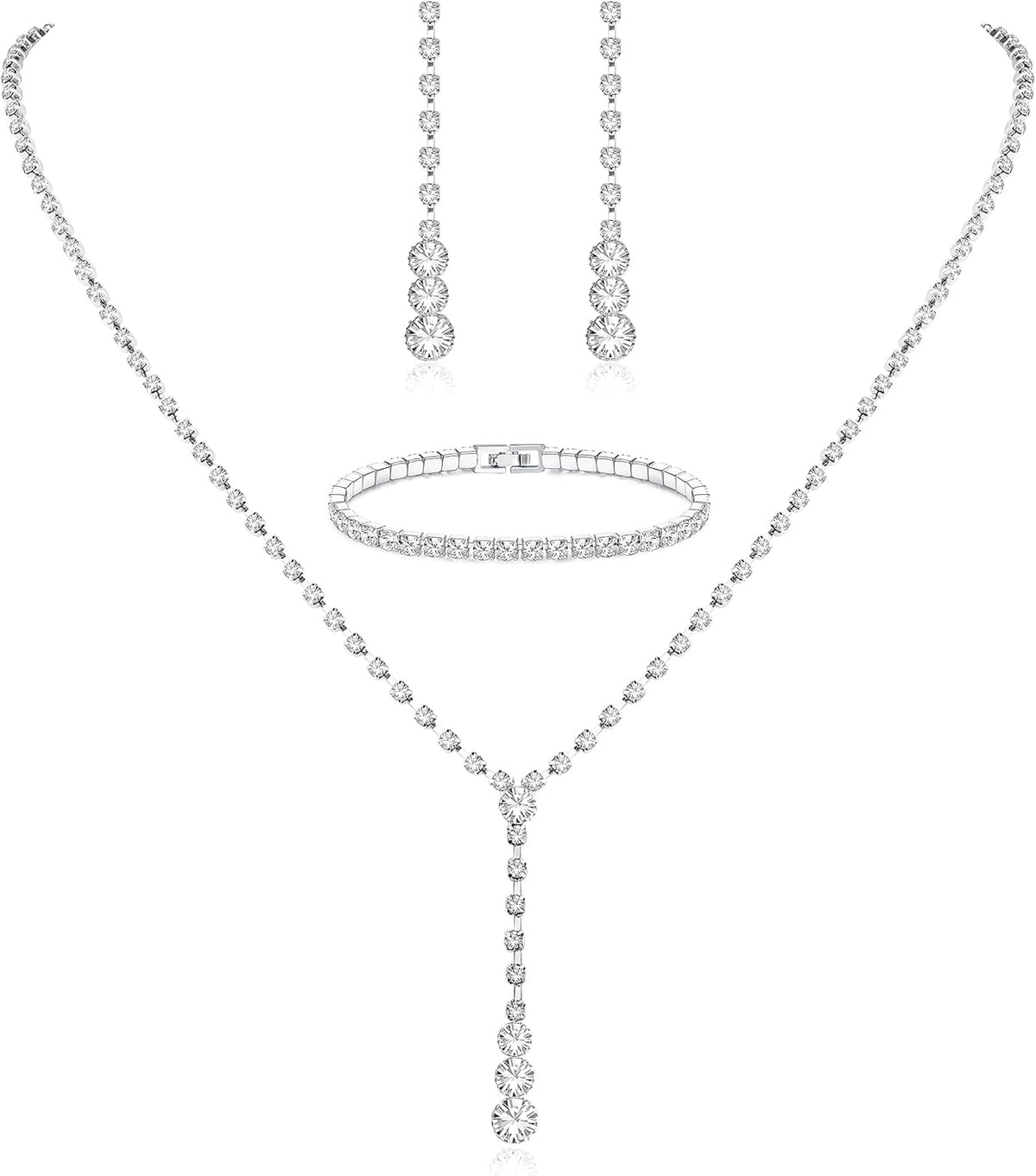 Silver Bridal Jewelry Set